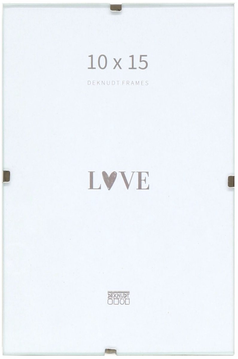 Deknudt Frames Wissellijst met clips - S200M9 - foto: 10x15 cm - mat glas transparant