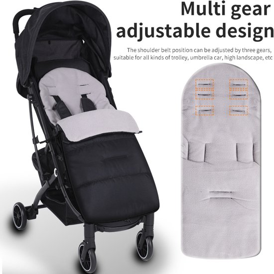 Universele Voetenzak voor Kinderwagen in de Winter - Zachte en Waterafstotende Babyvoetenzak - Warme voethoezen - winddicht - Rood — afbeelding 2