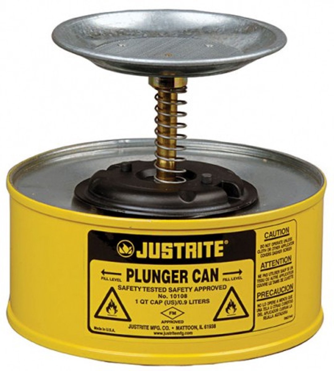JUSTRITE Plunjerkan Metaal - GEEL 1 liter