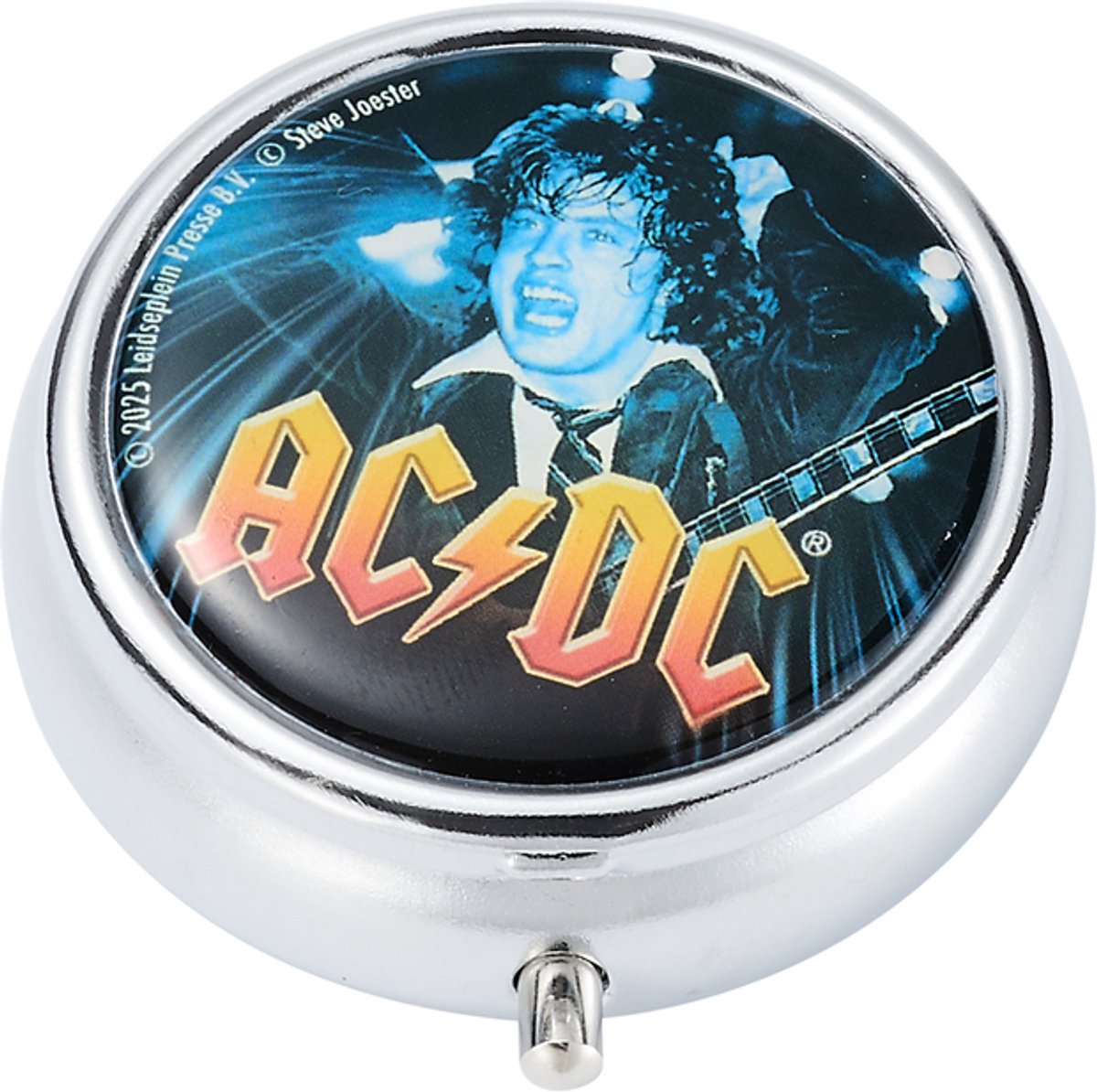 AC-DC Zak Asbak - Draagbaar - Pocket asbak - Klikslot - Metaal - 5 cm
