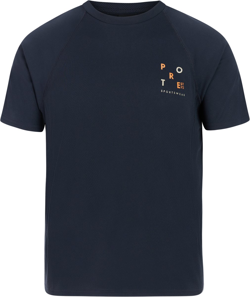 Protest PRTSemmy T-shirt Heren Korte mouwen Ronde hals Normale pasvorm Marineblauw
