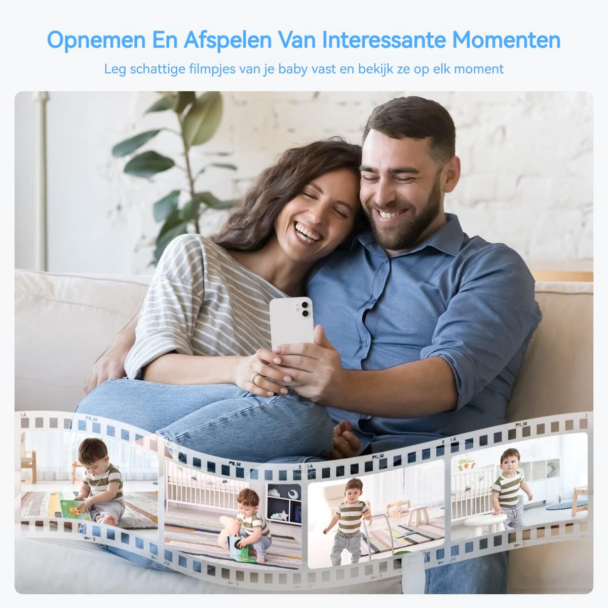 ieGeek Babyfoon met 2 Camera's 2K HD met Nachtzicht - afbeelding 2