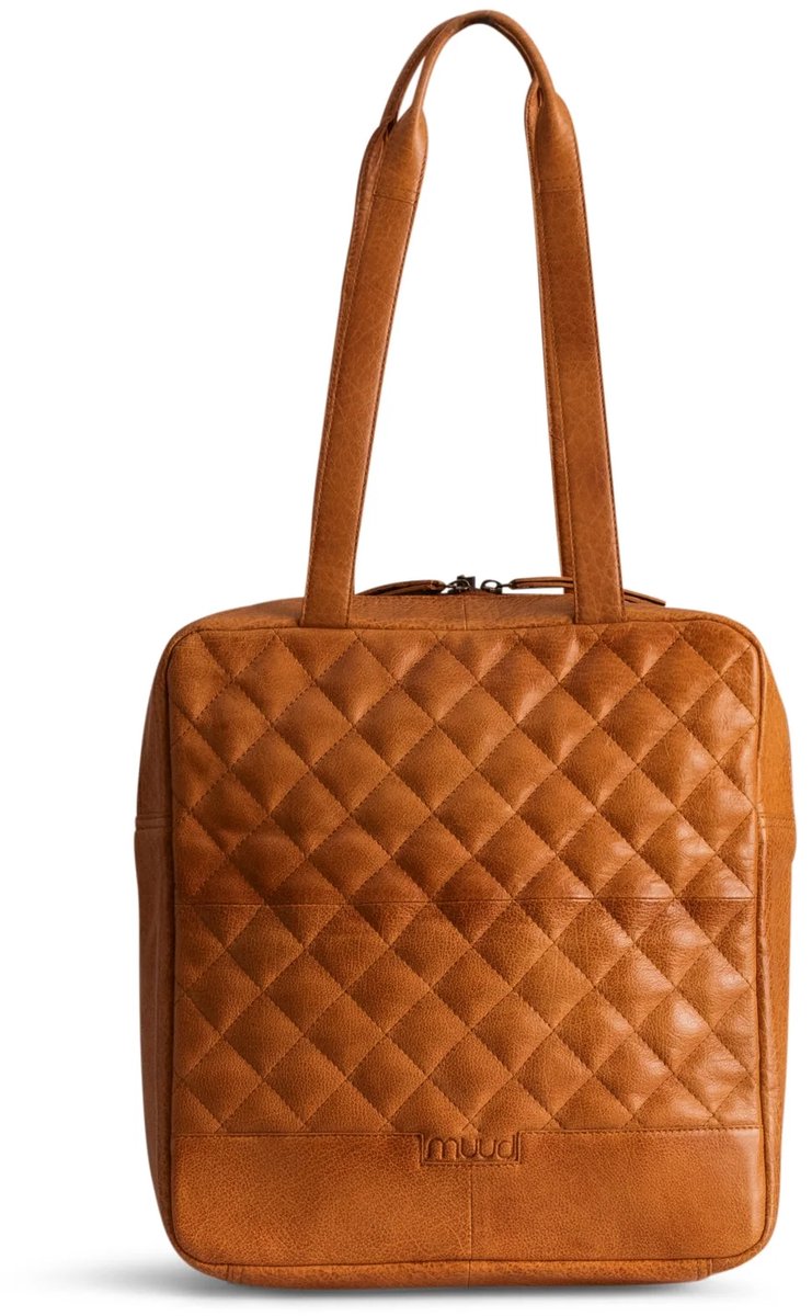 MUUD - Fauna - Luxe handgemaakte lederen rugzak - Kleur : whisky