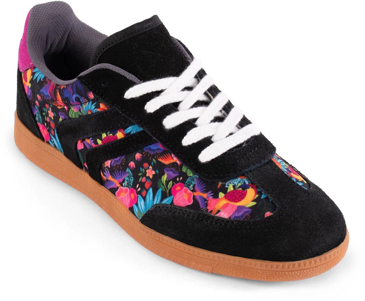 Inkkas Luzon Tennis dames sneaker – low top sneaker met Rainforest-vogelprint – groen/blauw/multicolor, maat 37