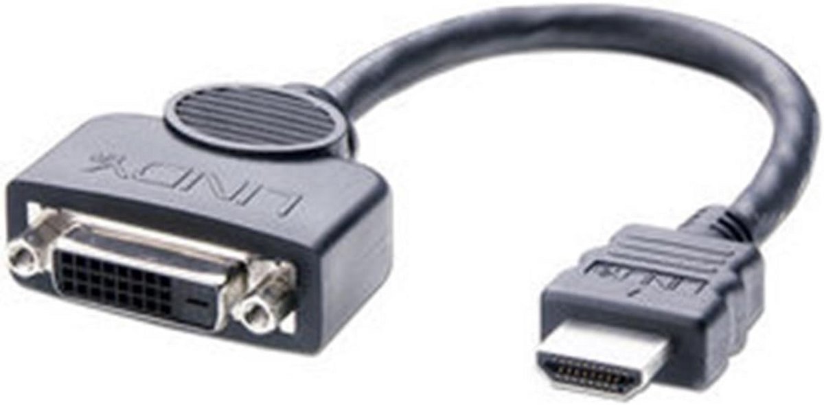 HDMI naar DVI-D Adapterkabel 0,2 meter - Hoge Kwaliteit Verbinding