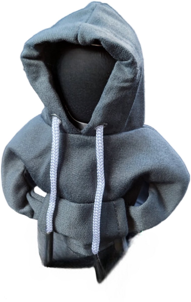 Mj Joys® - Versnellingspook Hoodie - Universele Pook Cover Met Capuchon - Hoodie Pook Hoes - Versnellingspook Beschermer - Autopook Cover - Pookknop - Grijs