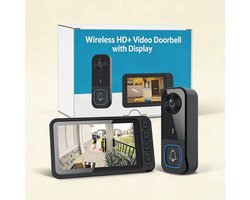 Video Deurbel 1080P Draadloze - Batterij - Zonder abo - AI nee - 1080p