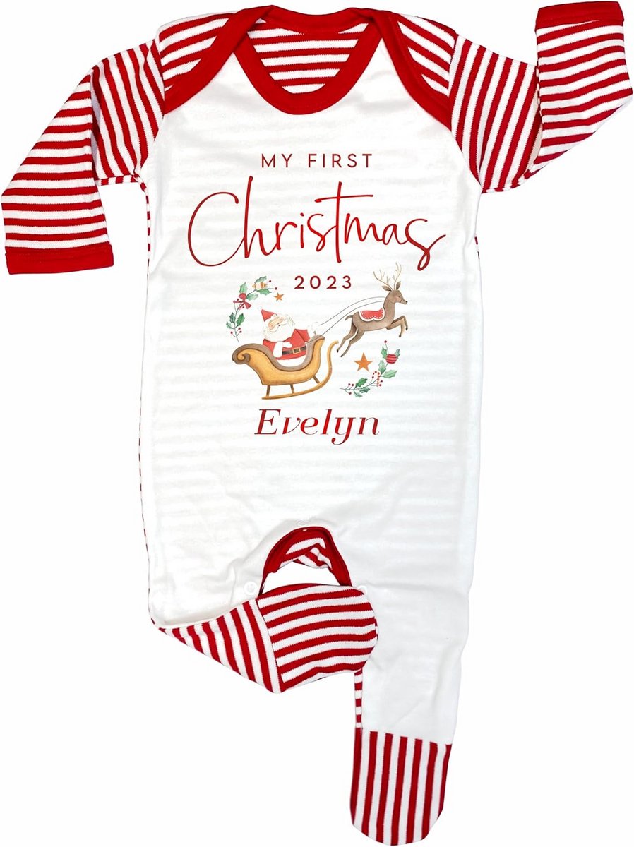 Babyslaapzak Romper Eerste Kerstmis - Gezellige en Feestelijke Onesie