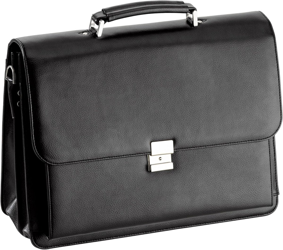 Leren Aktetas Heren 40 cm met Schouderriem en Laptopvak