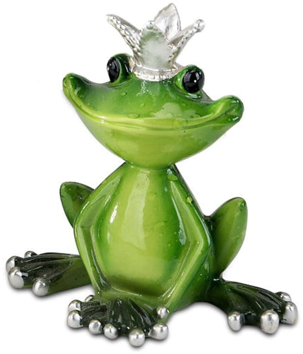 Forman Kikker - Prins - Opkikker - Groen - Beeld - 8.5x5.5x8.5cm - Keramiek
