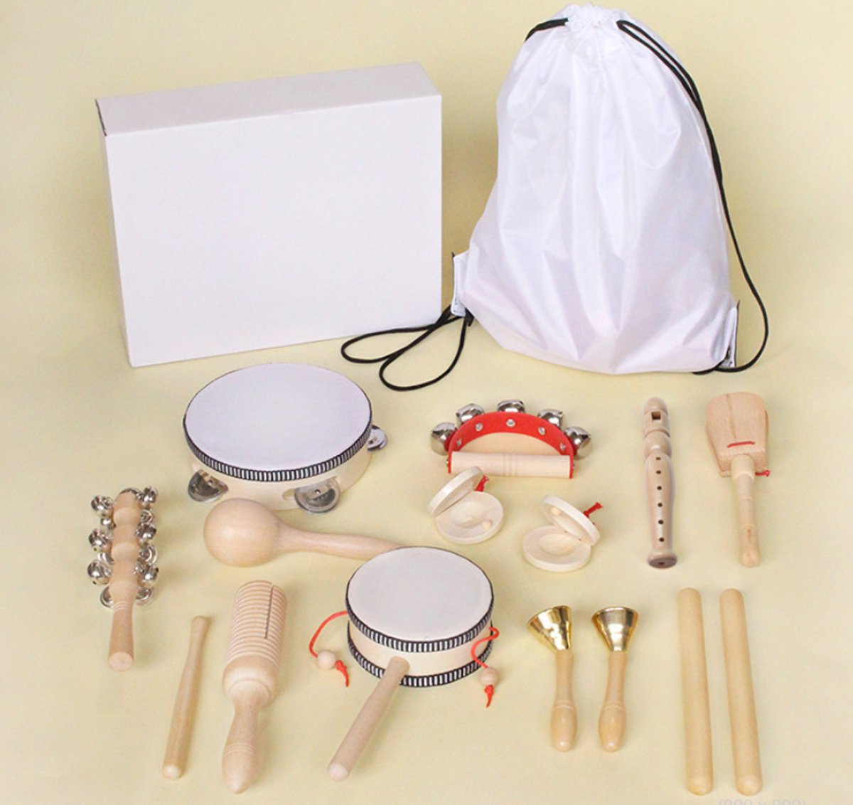 knobbout Hello Kids, Educatief Slagwerk Speelgoed – Montessori Muziekontwikkeling – Complete Kleuterschool Set