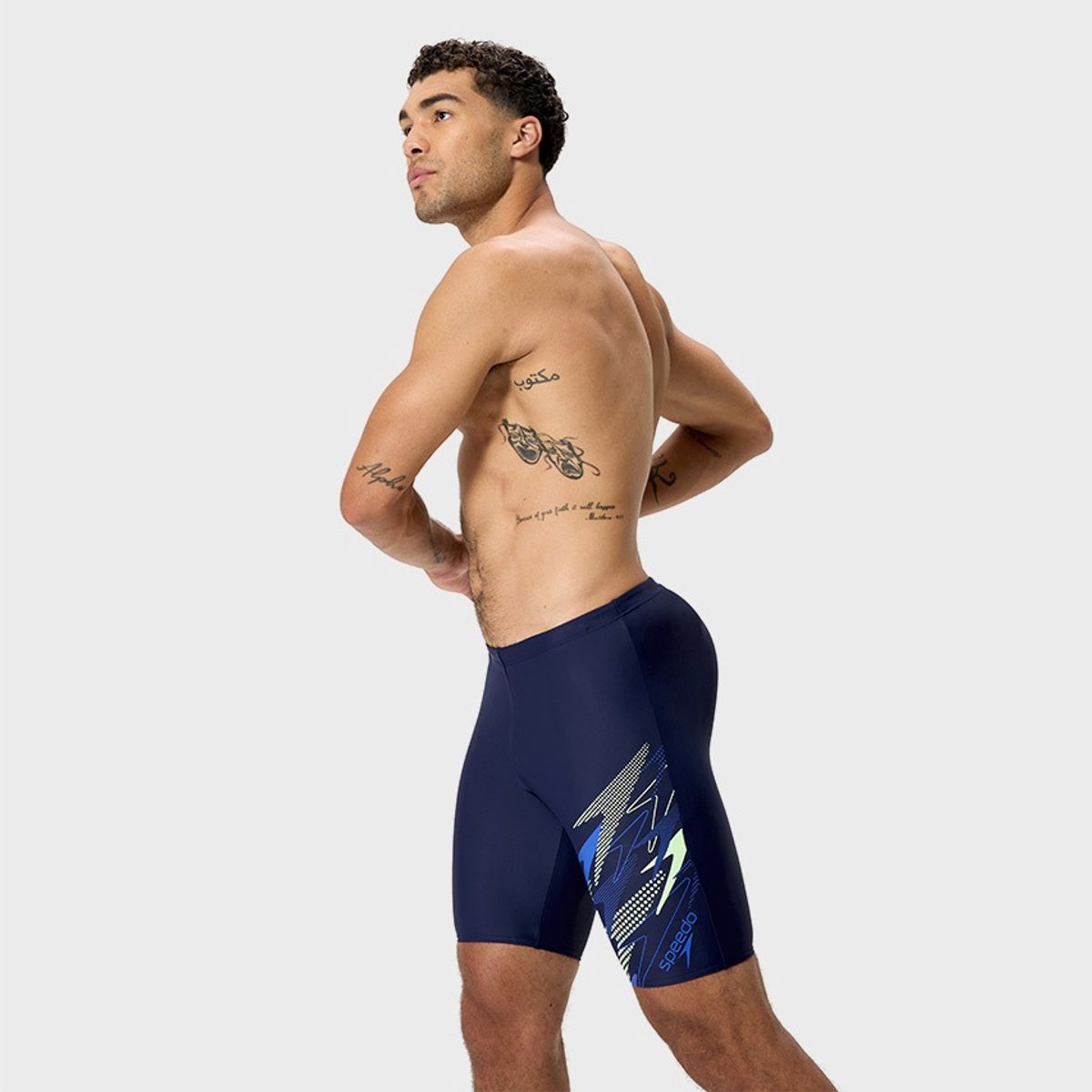 Speedo Medley Logo Jammer Heren Sportzwembroek - Marine/Blauw — afbeelding 3