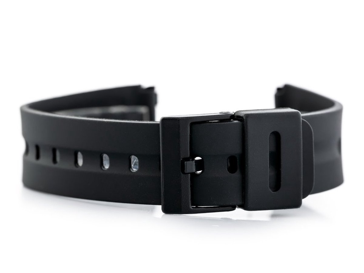 Pacific Model 4 - Horlogebandje - Zwart - 22mm