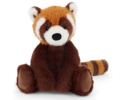 Keel Toys pluche Rode Panda - knuffeldier - rood - zittend - 20 cm - knuffel Panda