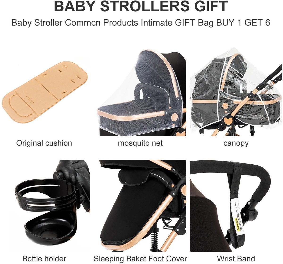 MIAAD 3 in 1 Kinderwagen Opvouwbaar - afbeelding 3