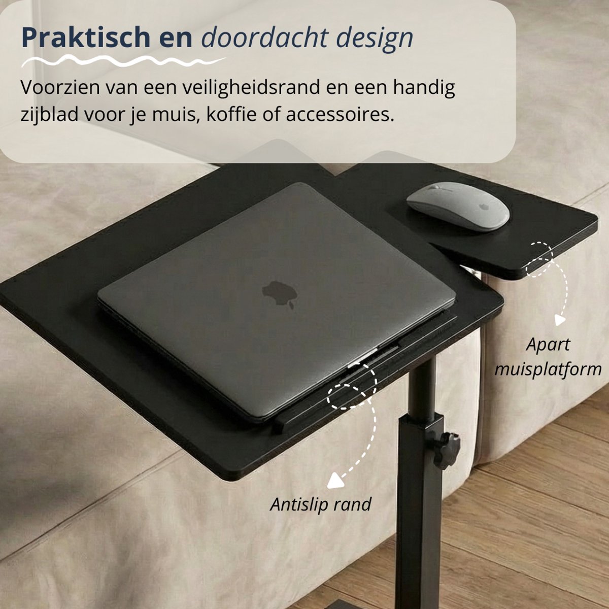 Merah Merah Verstelbare Laptoptafel - afbeelding 3