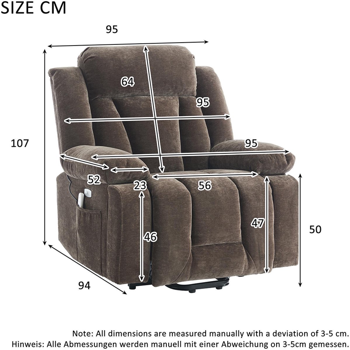 BLACKCOLORS Elektrische Massagestoel met 8-Puntsmassage en - afbeelding 3