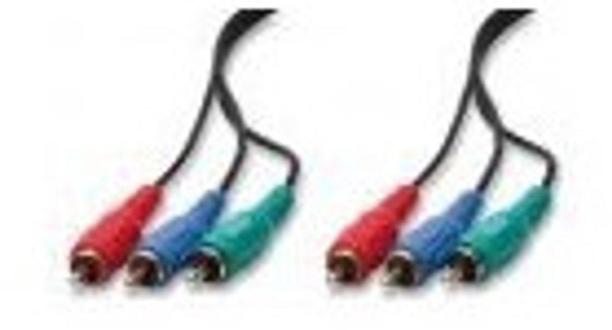 nuovaVideosuono 3xRCA-3xRCA 2m M-M component videokabel (YPbPr) Meerkleurig