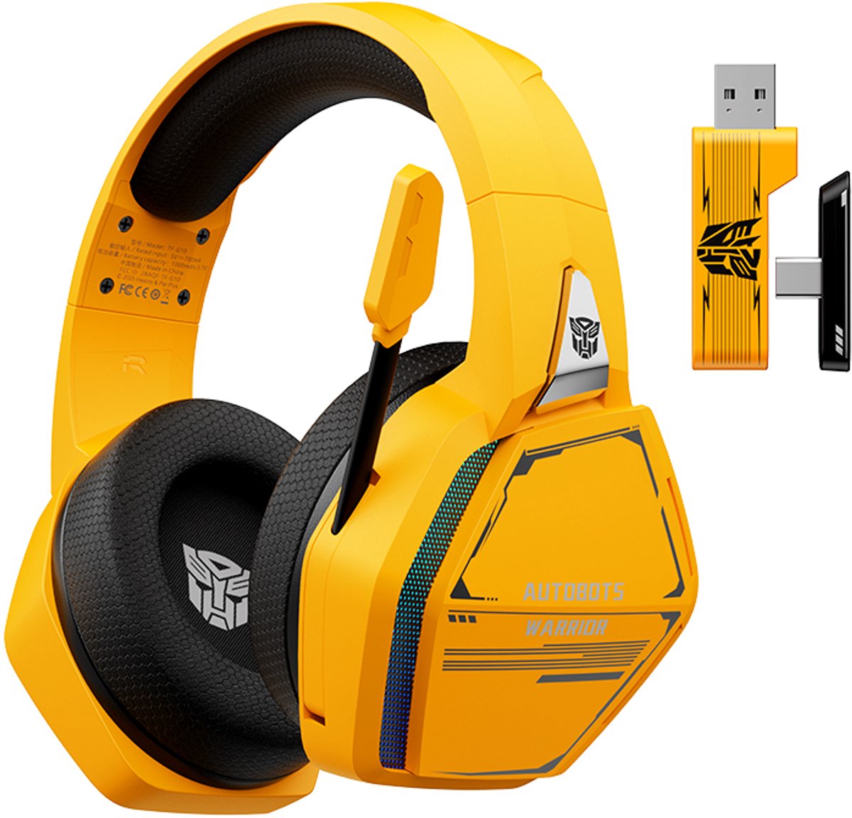 Draadloze Gaming Headset 2.4GHz - 7.1 Surround Sound - Noise Cancelling Microfoon - USB Dongle - USB-C Opladen - PC/PS4/PS5/Switch