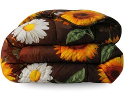 Zelesta Comfort Design Summer Flowers 240x200cm - Dekbed zonder overtrek - 30 dagen proefslapen - Wasbaar hoesloos dekbed - Bedrukt dekbed - Dekbed met print - All Year Winterdekbed & Zomerdekbed