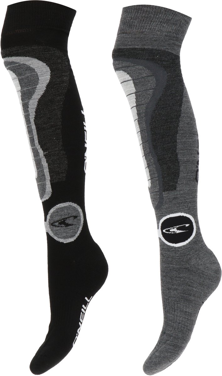 O’Neill 4-Pack Skisokken Dames Thermische Bescherming Heren Dames – 35-38 789922 Zwart