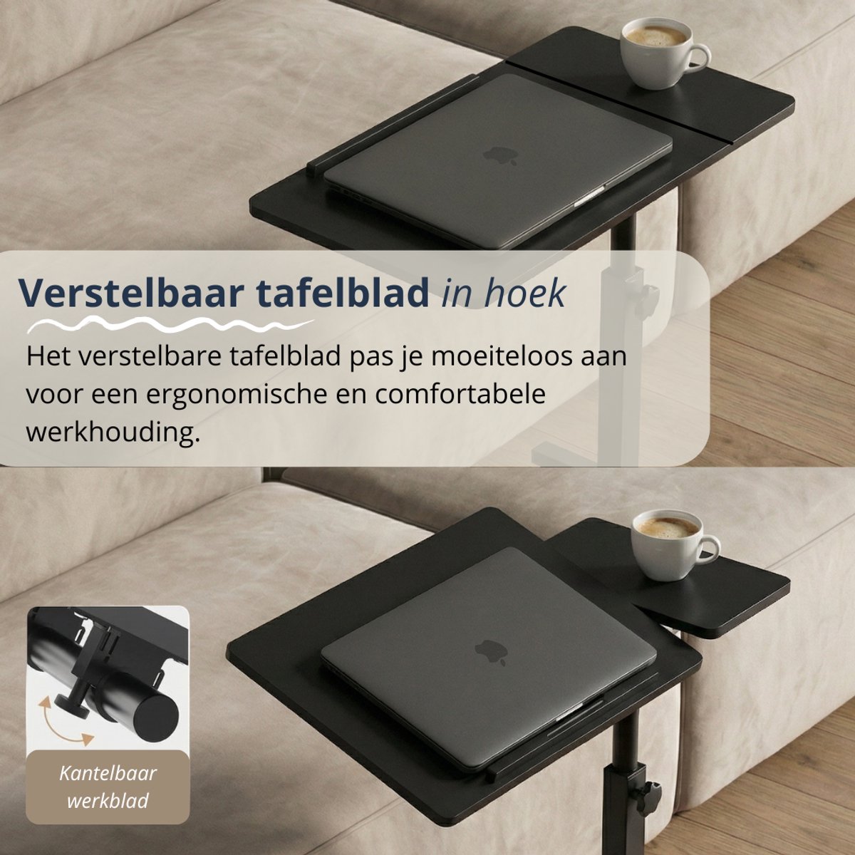 Merah Merah Verstelbare Laptoptafel - afbeelding 5