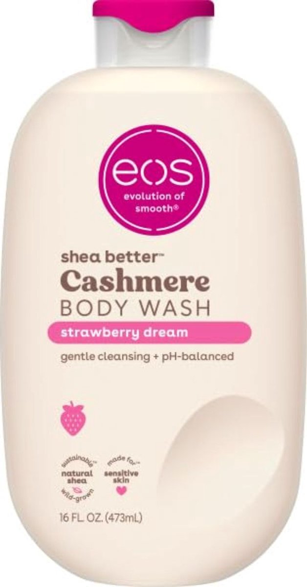 eos Shea Better Cashmere Body Wash, Strawberry Dreams- Douchegel, 473 ml