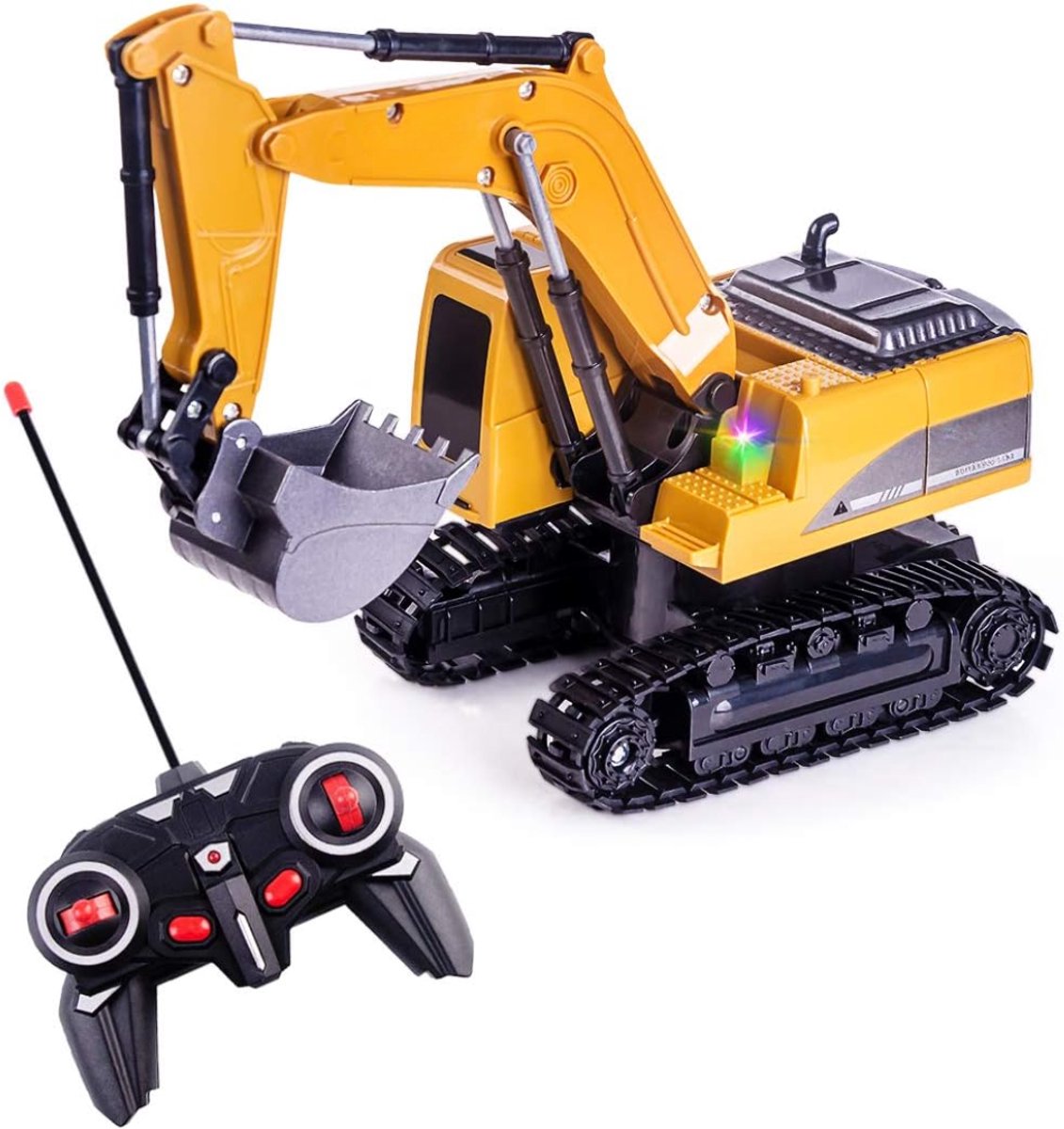 RWB® Bestuurbare Graafmachine - RC Graafmachine - Graafmachine op Bestuurbare Afstand - Veelkleurig - ‎25 x 13 x 8 cm