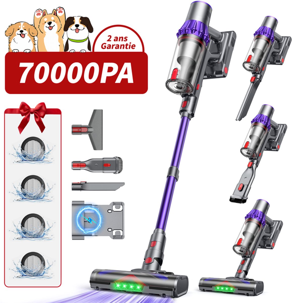 RAYOFI Steelstofzuiger - Steelstofzuiger Draadloos 70000PA - RAYOFI - €101,40