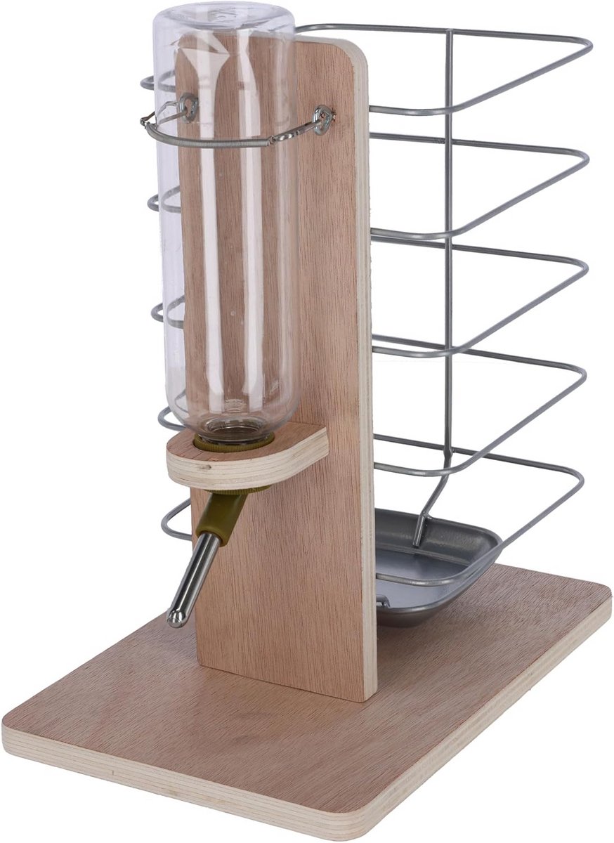 2-in-1 Dieren Drink- en Voedselstation voor Huisdieren - Compact en Praktisch