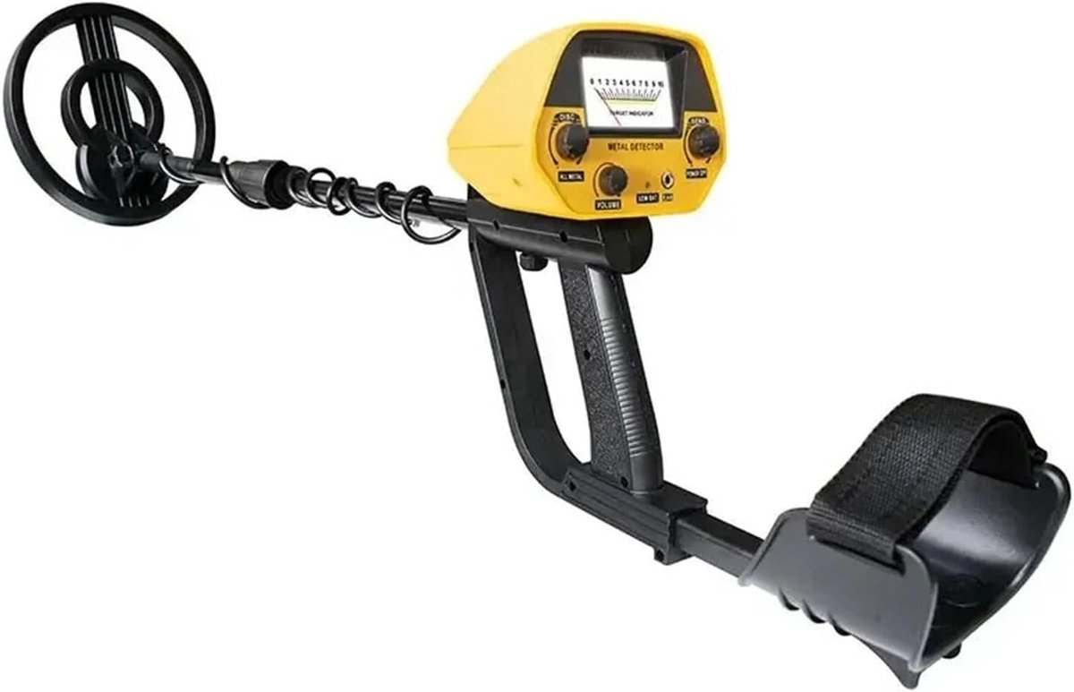 Metaal Detector - Incl. Koptelefoon en Schep + Opberghoes - Verstelbare Hoogte - Metaaldetector Kind - Waterdichte Zoekspoel - Lichtgewicht - Geschikt voor Kinderen en Volwassenen — afbeelding 7