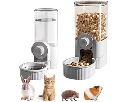 Automatische-Voerbak-en-Waterdispenser-Set-Konijn-Cavia-Hangend-Zwaartekracht-1200ml-Grijs