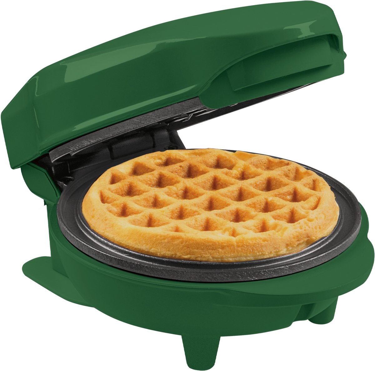 Bestron Wafelijzer - AMW500XMG - 550W - Mini wafel - Anti aanbaklaag - Mat Groen
