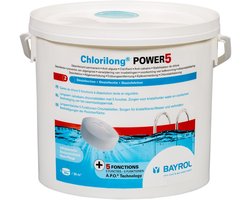 BAYROL 5 in 1 Chloor Tabletten 250gr - Multifunctionele Chloor Tabletten 5KG