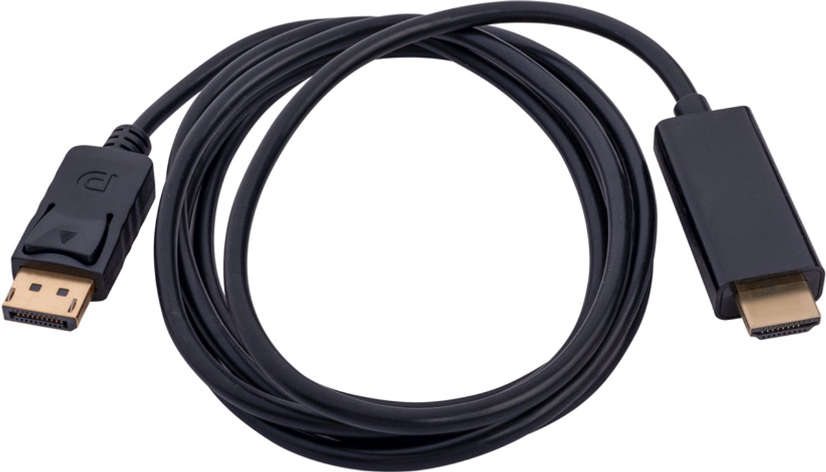 DisplayPort naar HDMI Kabel 1.8 Meter 4K – DP naar HDMI Kabel – DisplayPort HDMI Kabel voor PC, Laptop, Monitor en TV