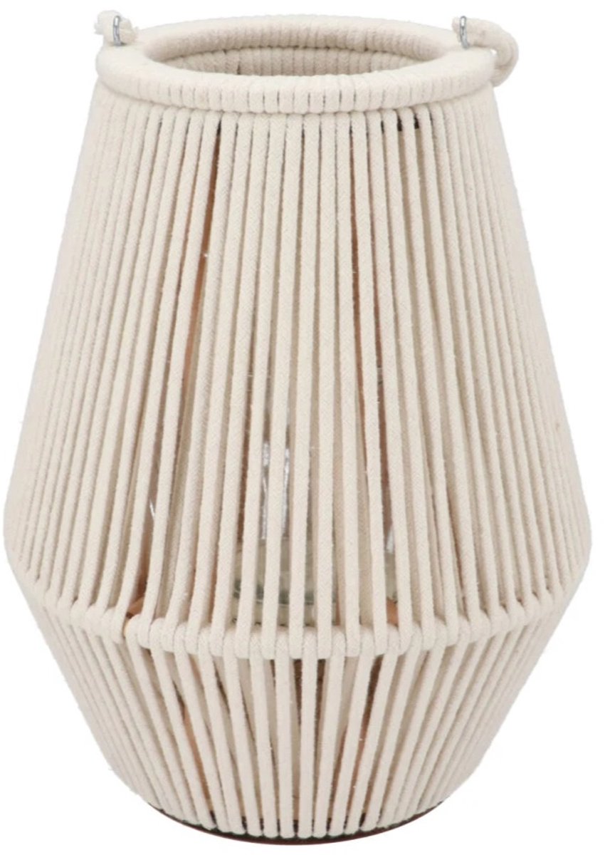 Cruz white lantern 16x26x34cm - windlicht