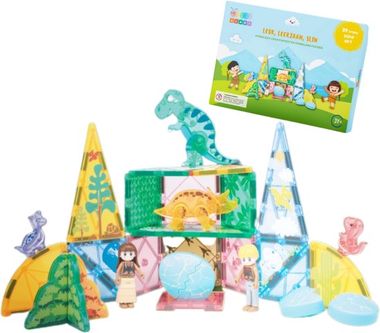 Gladi Tiles magnetische Dino set