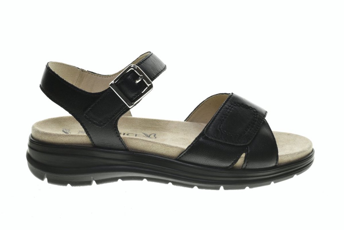 Zwarte Comfortsandaal Caprice maat 41