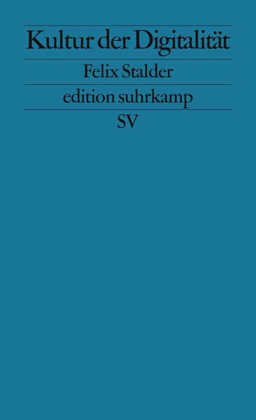 Kultur der Digitalität - cover