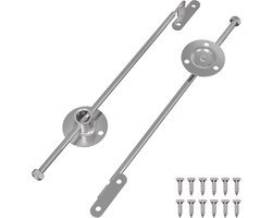 vidaXL - Trekkant-hengsel - 2 - pcs - Zilver - 190 - mm - IJzer