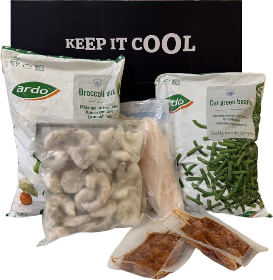 Diepvriesshop - Diepvries Maaltijd Voordeelpakket - Groente, Vlees & Vis - 15KG