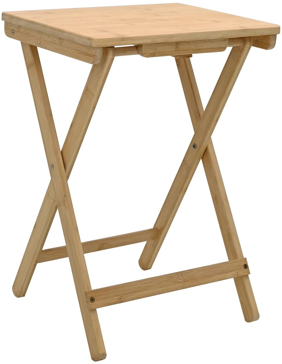 vidaXL Keukentafel - Naturel - 40 - x - 30 - x - 53,5 - cm - Bamboe