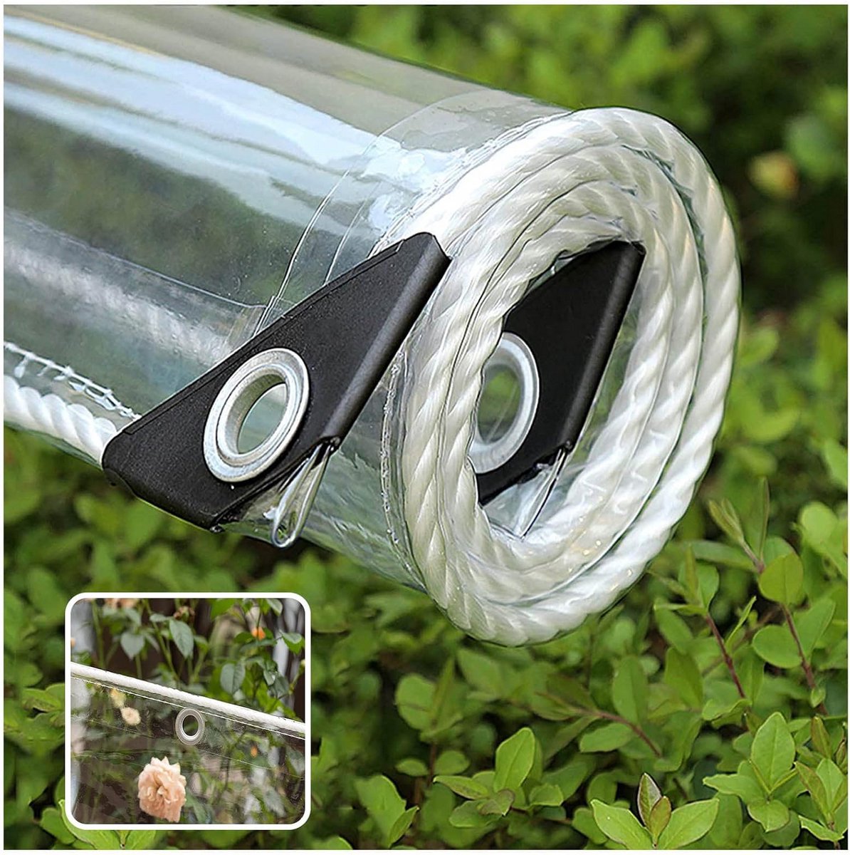Waterdicht Dekzeil 2.5x4m - Transparant PVC Zeildoek voor Tuin en Terras