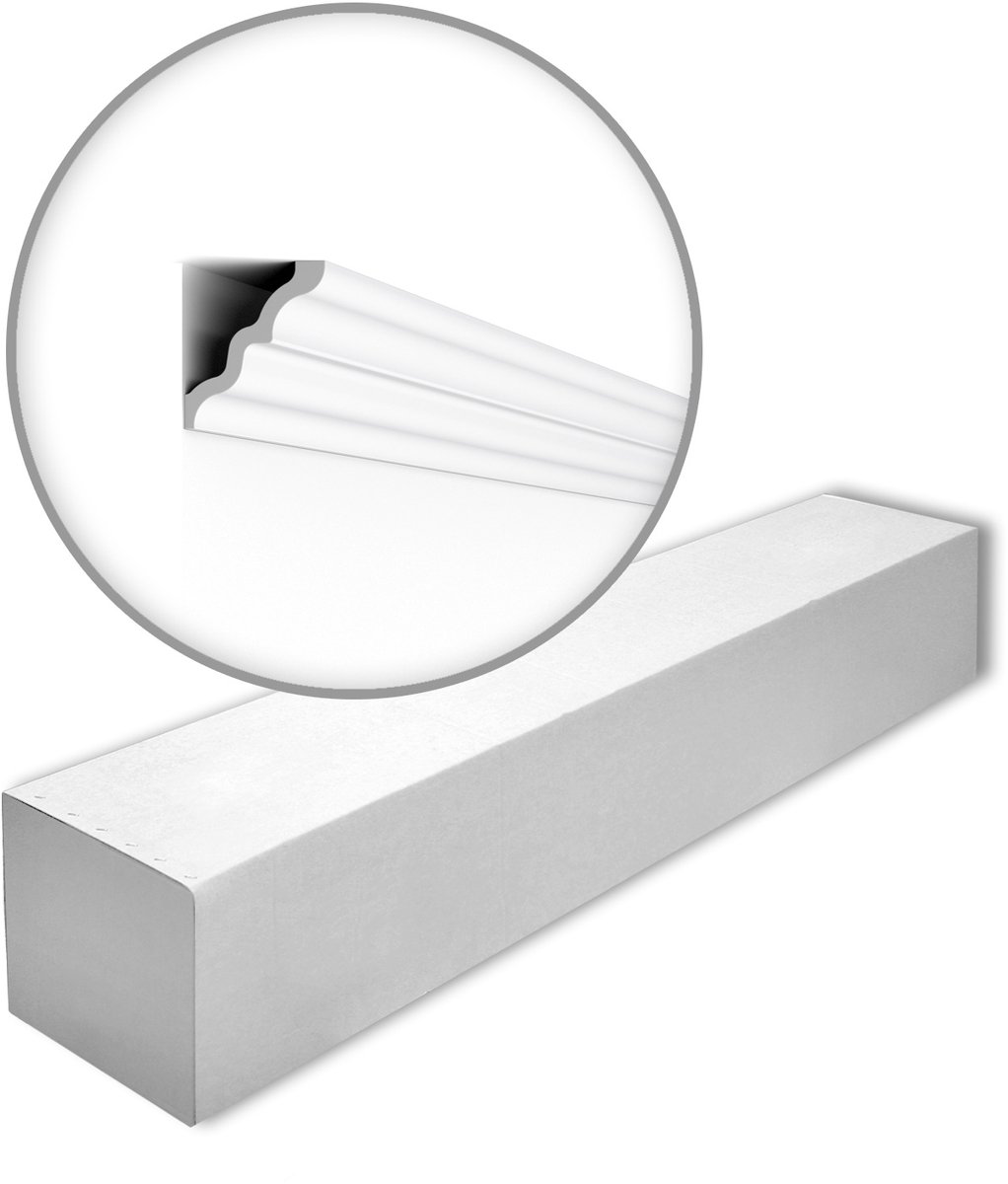NMC SM-box NOMASTYL Noel Marquet 1 doos 18 stukken Kroonlijst modern design wit | 36 m