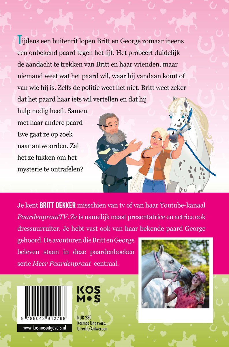 Meer paardenpraat 6 - Een paard met een missie - back cover
