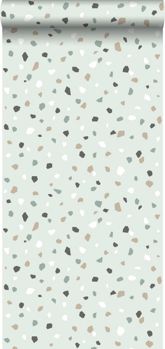 Proefstaal Walls4You behang terrazzo mintgroen - 26,5 x 21 cm - 935315-S