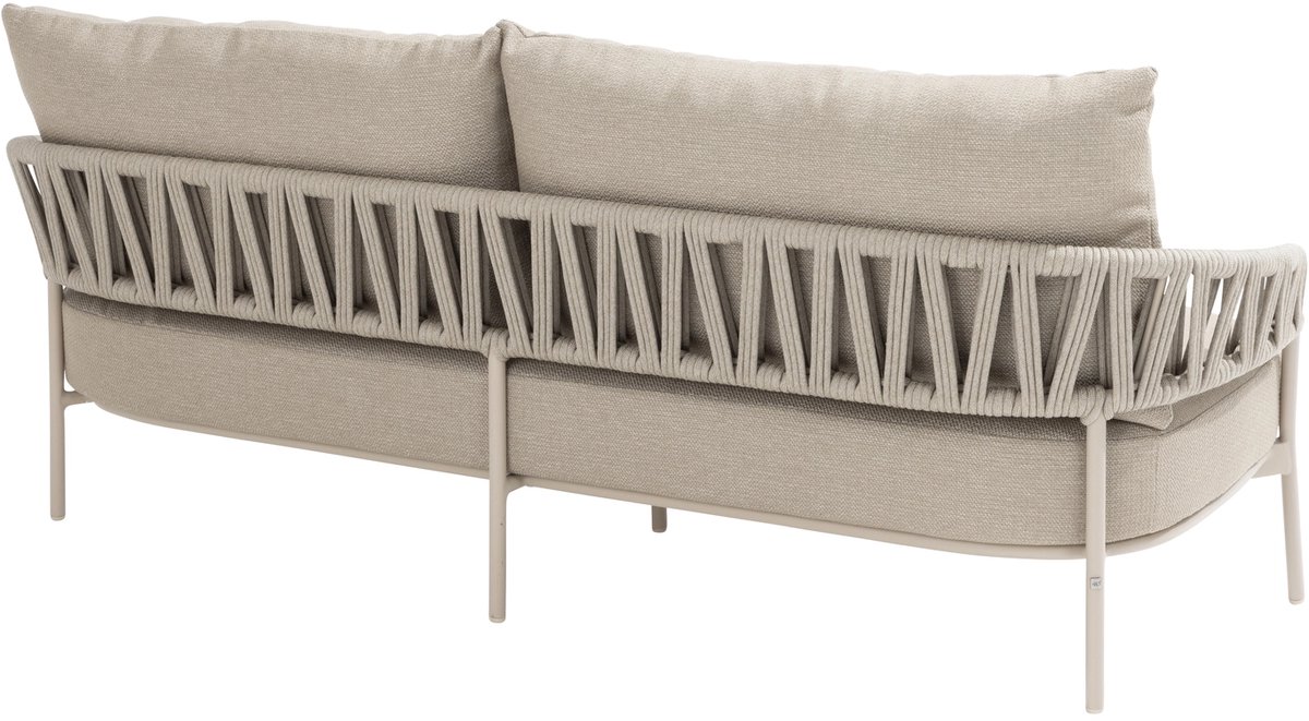 4 Seasons Outdoor Calma loungebank met Salute koffietafel - latte