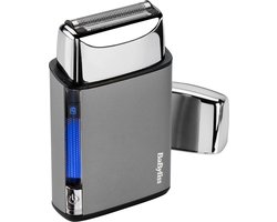 BaByliss Scheerapparaat voor Mannen - Super-X Metal Series Foil Shaver FS996SE - 100% Waterdicht IPX7 - Enkele Titanium Folie - Snel opladen - 60 minuten gebruik - Nat en droog gebruik - Chrome Edition