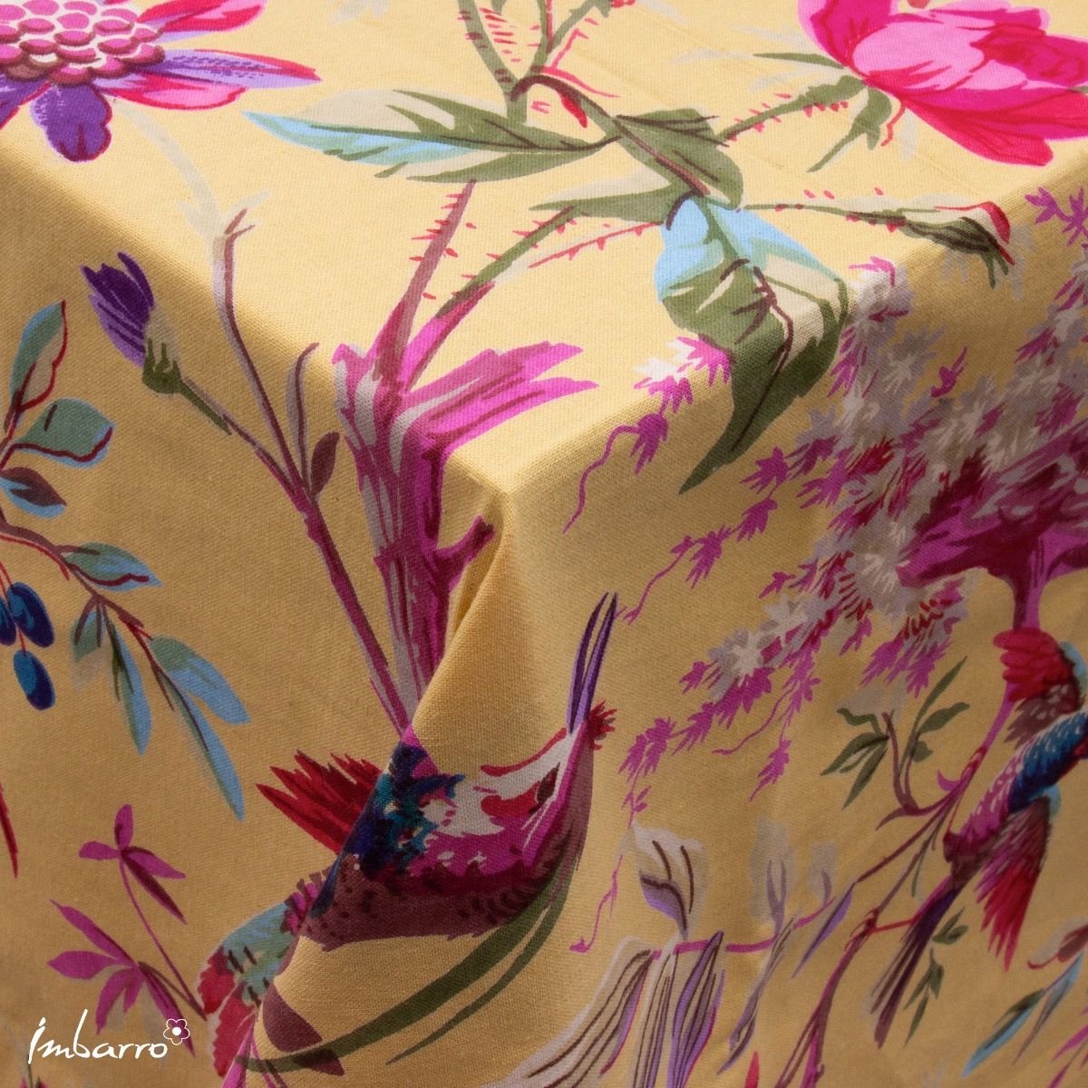 Imbarro Fashion & Home Tafelkleed Paradise Honey – Katoenen Tafelkleed – Geel – 150x240 cm