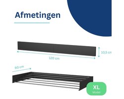 CLVP® Wanddroogrek - Droogrek Inklapbaar - Wasrek - Droogtoren - Droogrekken -Zwart